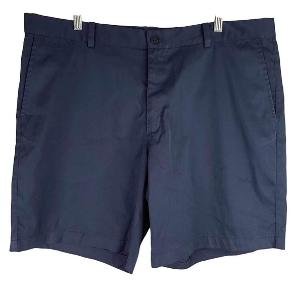 Nike Golf Tech Men’s 40 Dri-Fit 9” Shorts Blue Flat Front Modern Stretch - Picture 2 of 11